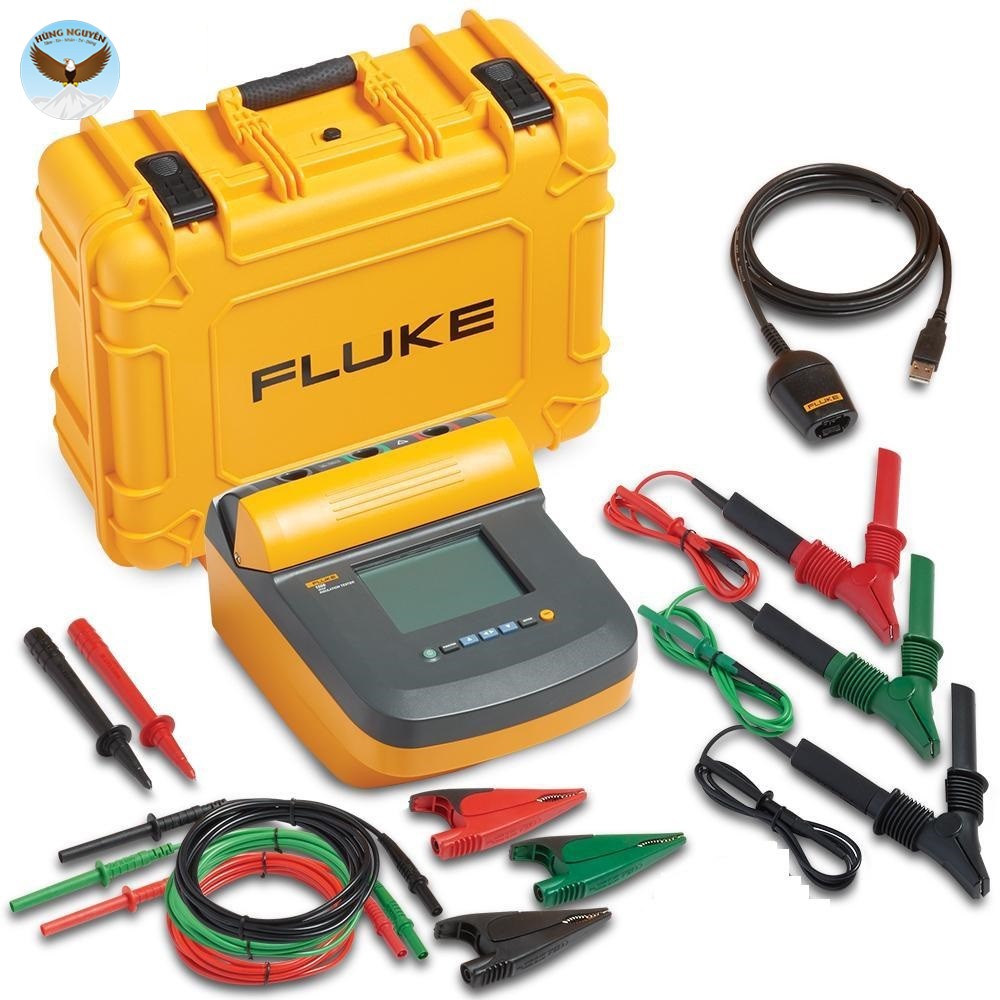 Máy đo điện trở cách điện FLUKE FLUKE-1550C FC KIT (5000V, 1 TΩ, Chứng chỉ hiệu chuẩn, Bộ truyền dữ liệu ir3000 FC)